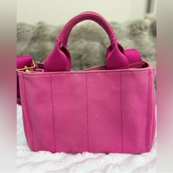 Pink Prada Canapa Tote Bag - Picture 4 of 10